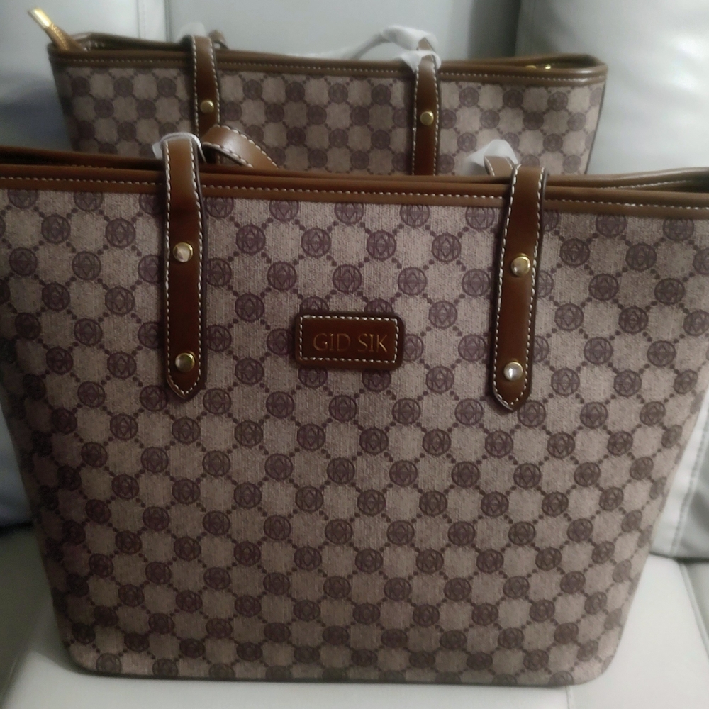 Brown Patterned Women's Tote Bag